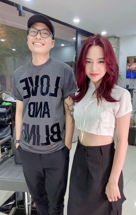 Nhuộm Màu nóng